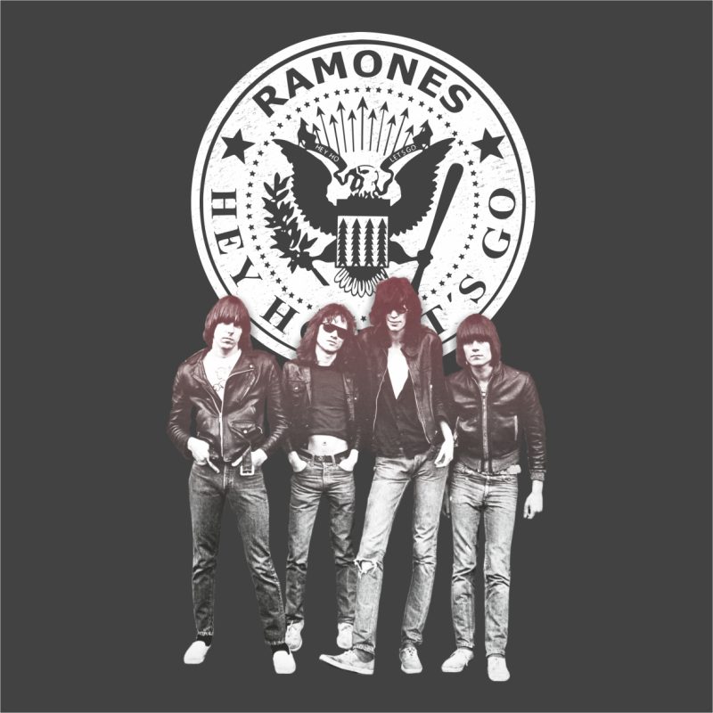 t-shirt Ramones Hey ho let's go