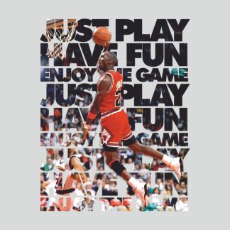 Grafica dedicata a Michael AIR Jordan, uno dei grandi miti del basket NBA.