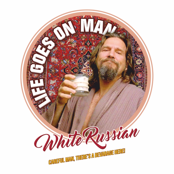 t-shirt il Grande Lebowski White Russian